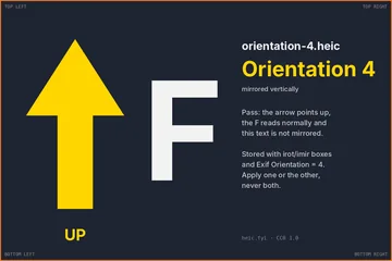 Preview of orientation-4.heic: the arrow points up after decoding
